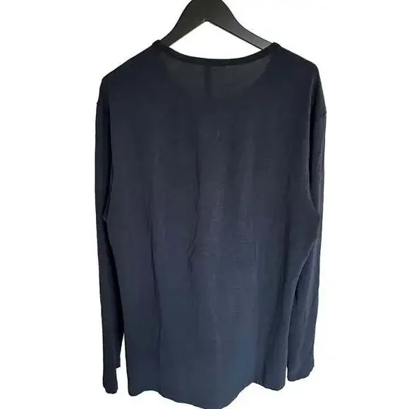 Lululemon Men's Large Long sleeve Crewneck T-Shirt Heather Blue athletic work - Picture 2 of 9